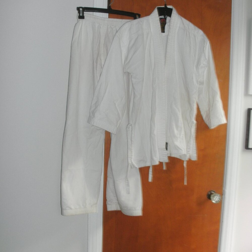 ProForce Gladiator White Martial Arts Karate Uniform Gi Elastic Waist size #2